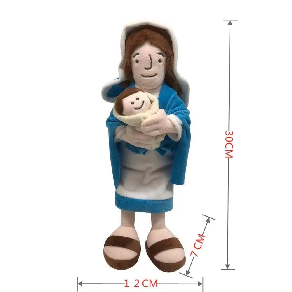 Christ Religious Home Decoration Virgin Mary Educational Doll Virgin Mary Plush Toy Plush Pillow Jesus Plush Doll Stuffed Toy