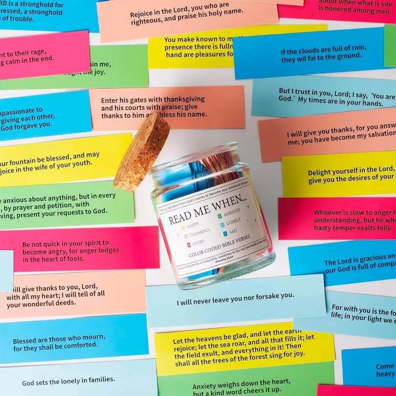 Bible Verses Jar for Emotions and Feelings