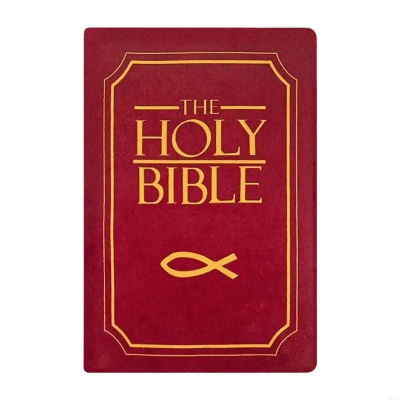 MXLA Plushes Holy Bibles Pillow Religious Companion Decors Soft Stress Cushions Relief Gift for Kids Adults